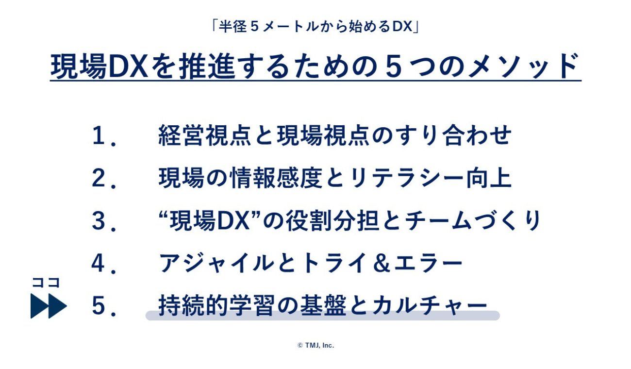自発的学習を促す仕掛けと、現場DXの環境づくり