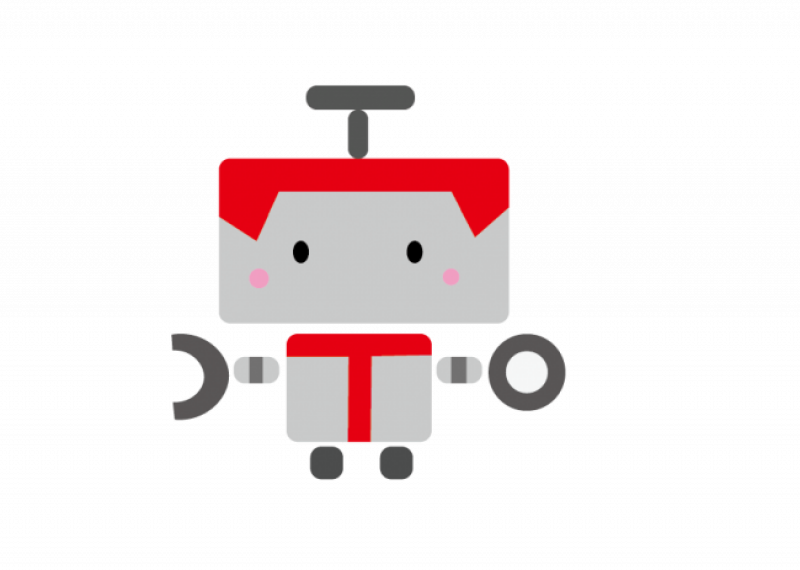 事例：帝人株式会社にて、共同で作成したRPAキャラクター「みっけたんロボ」