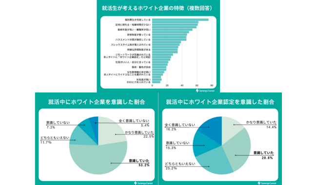 就活生が考えるホワイト企業の特徴と就活中の意識