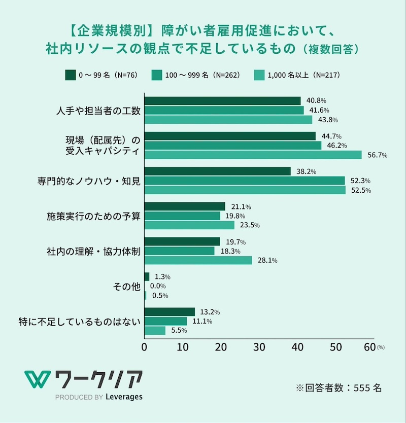 大企業は「現場負担」、中小企業は「採用体制」が課題に